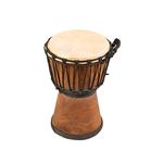 30cm West African Wide Top Djembe Drum Made By Hand with Natural Mahogany - 9" diameter