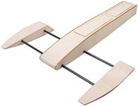 Viloga High Speed RC Boat for Pools and Lakes, Unique Design 495mm Outrigger Wooden Shrimp Boat, DIY Brushless RC Racing Boat Kit to Build for Adults (B064)