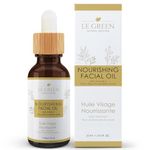 Le Green Facial Oil, Face Serum, Complexion-Boosting Blend with Vitamins A & E, Antioxidant-Rich Jojoba Seed & Avocado Oil, Skin-Loving Natural Ingredients for Radiant Skin