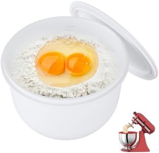 Silicone Bowl Liners for 7 Qt Kitchen Mixers, Silicone Liners for Kitchen Tilt-Head 7 Qt Mixers, Mixer Attachments and Accessories, Replacement Mixers Bowls (White,7 Qt)
