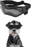 Kagoty Small Dog Goggles Small Breed, Small Dog Sunglasses UV Eye Protection for Medium Breed Dogs, Doggy Goggles Puppy Eyewear Glasses Pet Sunglasses, Black