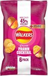 Walkers Less Salt Potato Crisps Delicate Prawn Cocktail 6X25g