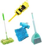 Xifando Kid's Housekeeping Cleaning Tools Set-5pcs,Include Mop,Broom,Dust-pan,Brush,Towel