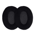 kwmobile 2x Earpad Compatible with Kingston HyperX Cloud II Gaming - Replacement Velour Earpad Cushion for Headphones - Black