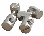 Pack of 4 Furniture Barrel Nut M6 x 14mm Bolt Slotted Dowel Chair Cot Bed Cabinet Fix Connect DIY Tool Repair