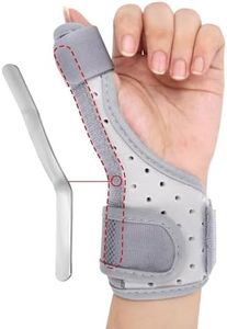 Chihutown Thumb Brace for Arthritis or Soft Tissue Injuries，Comfortable Thumb Brace for Right & Left Hand, Thumb Spica Splint for Pain Relief, Arthritis, Tendonitis, Sprains, Strains. (Gray)