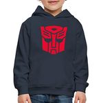 Spreadshirt Transformers Earth Spark Symbol Autobot Kids' Premium Hoodie, 152/164 (12-14 Years), Navy