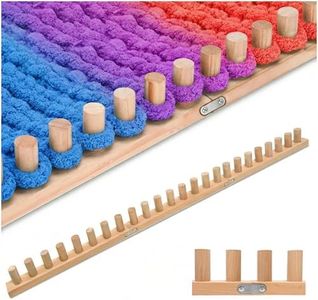 parknshop 48" Chunky Blanket Loom,Loom for DIY Throw Blankets, Adjustable Size Hand Knitting Yarn Chunky,Reinforce the Connection,No Needles Required,Beginner Friendly Yarn Craft (48")