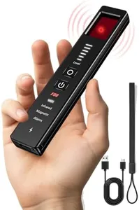 YPMEW Hidden Camera Detectors 6-in-1 – Anti-Theft Alarm & SOS Emergency Alert, GPS Tracker Detector, Bug Sweeper Detector, Spy Camera Finder for Travel, Hotel, Airbnb, Home, Office (Large)