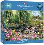 Woodland Glade | 1000 Piece Jigsaw Puzzle | Forest Wildlife Puzzle | Sustainable Jigsaw Puzzle for Adults | Premium 100% Recycled Board | Great Gift for Adults | Gibsons Games