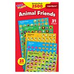 TREND enterprises, Inc. Animal Friends superSpots Stickers Variety Pack, 2500 ct