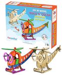 Funvention Helicopter - 3D Coloring Model - DIY Desk Organizer Pen Stand - STEM Leanring 3D Puzzle Toy -Art, Coloring and Painting Kit for Kids -Birthday Return Gift,3D Mechanical Do IT Yourself Toy