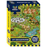 Webby City Zoo Illustration Jigsaw Puzzle, 252 Pieces