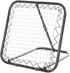 HOMCOM Angle Adjustable Rebounder Net Goal Training Set Suitable For Football, Baseball, Basketball Daily Training Black - 78L x 84W x 65-75H cm