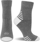 Doctor's Choice Men's & Women's Sleeping Socks, Cozy Compression, Gray, Large