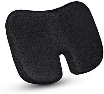 GoMechanic Memory Foam Coccyx Tailbone Pain Relief Pillow Seat Cushion for Orthopaedic Support to Relieve Sciatica, Back Pain Relief for Chair, Wheel Chair, Car etc.