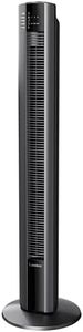 Lasko Oscillating Performance Tower Fan, Nighttime Setting, Remote Control, Timer, 3 Speeds, for Bedroom, Home and Office, 48", Gray, T48312C