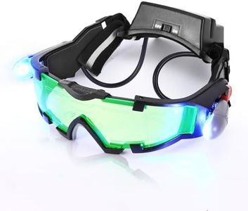 ALLOMN night vision goggles for kids, kids night vision goggles with Adjustable Flip-Out LED Lens for Racing, Bicycling, Skiing & Outdoor Adventures to Protect Eyes