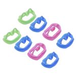 8 Pcs Silicone Mouth Openers, Reusable, Flexible, and Portable Dental Cheek Retractors for Teeth Whitening, Oral Inspection, and Fun Games