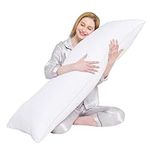 YUGYVOB Body Pillow for Adults- Satin Stripe Full Body Pillow Long Pillow Insert, Pregnancy Pillows for Sleeping, Fluffy & Firm, 20x54 Inch