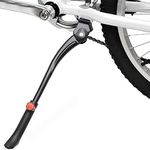 TOPCABIN Bike Kickstand Adjustable Aluminium Alloy Bicycle Kickstand Bike Side Kickstand Fit for 22" 24" 26" 28" Mountain Bike/700 Road Bike/BMX/MTB (Center Stand (Black) for 24-26-28 inch bike)