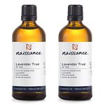 Naissance True Lavender Essential Oil (No. 102) 200ml (2x100ml) - Pure, Natural, Cruelty Free, Vegan, Steam Distilled and Undiluted - Relaxing & Soothing - For Diffusers, Aromatherapy & Massage Blends