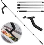 Gutter Cleaner Tool, Gutter Leaf Cleaning Tool Telescoping Gutter Cleaning Tool Extension Rain Gutter Cleaning Tool from Ground Home Gutter Scoop Cleaning Tools for Leaf on The Roof or Ditch