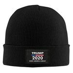 Trump 2020 Keep America Great 1 Wool Knit Hat Beanie Caps Unisex Slouchy Winter