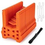 WELLUCK RV Sewer Hose Support 15FT, Adjustable Height, RV Sewer Support with Secure Rubber Band and Carry Strap for Travel Trailers, Campers and Motorhome