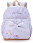 Sanrio 765511 Hello Kitty Backpack, For Kids, Lower Grade, Elementary School, Purple, Polyester, Hello Kitty, Water Repellent, Name Space, Reflective Tape, Chest Stopper, Girls, Character