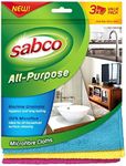 Sabco All Purpose Micro Fibre Cleaning Cloths 3-Pieces