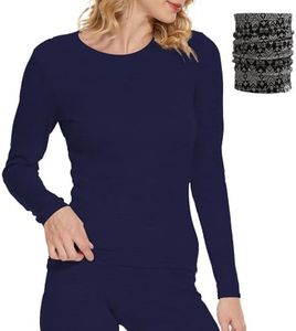 Merino Wool Base Layer Women 100% Merino Wool Long Sleeve Thermal Shirts for Women for Skiing Hiking