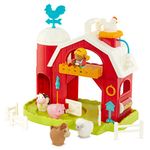 Battat – Farm Animal Toys – 10Pc Toy Farm Set for Kids, Toddlers – Toy Barn & Farm Animals – Music & Animal Sounds – Pretend Play Toy – Musical Farm Playset