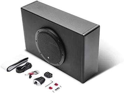 Rockford Fosgate P300-8P Punch 8" 300-Watt Amplified Subwoofer in Ported Enclosure - Slim Design for Tight Spaces - Black