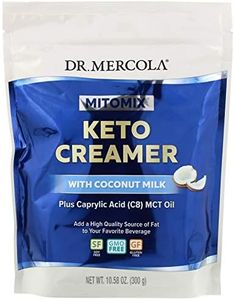 Dr. Mercola MITOMIX Keto Creamer with Coconut Milk, 15 Servings, (1 Bag), MCT Oil, non GMO, Gluten Free, Soy Free