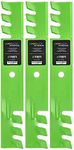 8TEN LawnRAZOR Mower Blade for Ferris 5020843 Exmark 1520843 103-2527 Ariens 4919100 (Toothed Mulching) 3 Pack