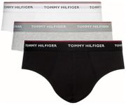 Tommy Hilfiger Men's Boxer Briefs, Black/Grey Heather, Large