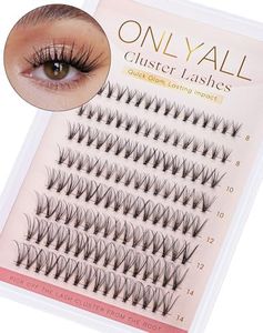 Onlyall Lash Clusters Eyelash Extensions Wispy Eyelash Clusters Fluffy Individual Lashes Clusters Natural C Curl Lash Clusters Cat Eye DIY Lash Extension 8MM-14MM-Glam04