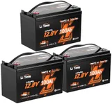 LiTime 3 Pack 12V 100Ah TM Bluetoot