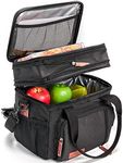 Lunch Bags for Men Women, Black Adu