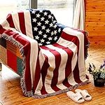 MayNest American Flag Throw Blanket