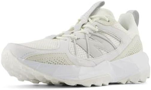 New Balance Women's DynaSoft TEKTREL V1 Suede Trail Running Shoe, Sea Salt/White/Grey Matter, 8.5 M