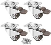 1-inch Casters Set of 4, Small Low 