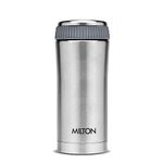 Milton Optima 420 Thermosteel Hot and Cold Flask, 420 ml, Silver | Vacuum Insulated | Rust Proof | Leak Proof | Tea | Coffee | Juice