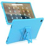 INSOLKIDON Compatible with Lenovo Chromebook Duet 3 / Duet 370 (11 inch) Tablet Case Full Coverage Ultra Slim Silicone Shockproof Lightweight Cover Case Support Protective Sleeve (Blue)