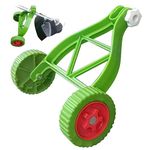 String Trimmer Support Wheels Attachment Adjustable Wheels Auxiliary Walk Behind Weed Wacker Wheels Lawn Mower Parts & Accessories for Grass Eater Holder Green Darwins Grip Trimmer Handle