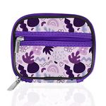 Serfeymi Pill Box Organiser Tablet Organiser Travel Medication Organizer with Zipper Pill Case for Purse, Weekly Pill Box 7 Day Pill Dispenser for Holding Medicine, Vitamins, Supplements - Purple 02