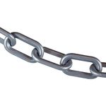 Mr. Chain Plastic Barrier Chain, Silver, 2-Inch Link Diameter, 25-Foot Length (50008-25)