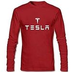 Men's Tesla T-Shirts Funny Car Logo