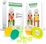 Healthy Seniors Physical Therapy Putty Kit, Finger Exercisers, and Hand Strengtheners. Improves Grip Strength, Dexterity, and Mobility. Supports Injury and Recovery Stress Relief